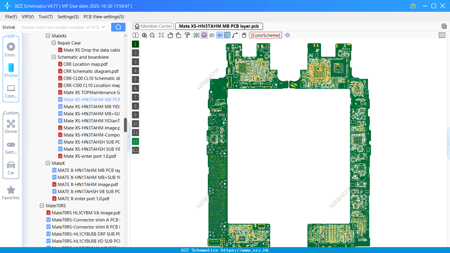 Huawei Mate XS-HN3TAHM MB PCB Layer